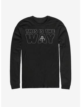 Plus Size Star Wars The Mandalorian This Is The Way Outline Long-Sleeve T-Shirt, , hi-res