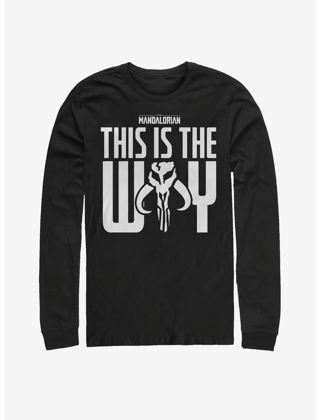 Plus Size Star Wars The Mandalorian This Is The Way Long-Sleeve T-Shirt, BLACK, hi-res