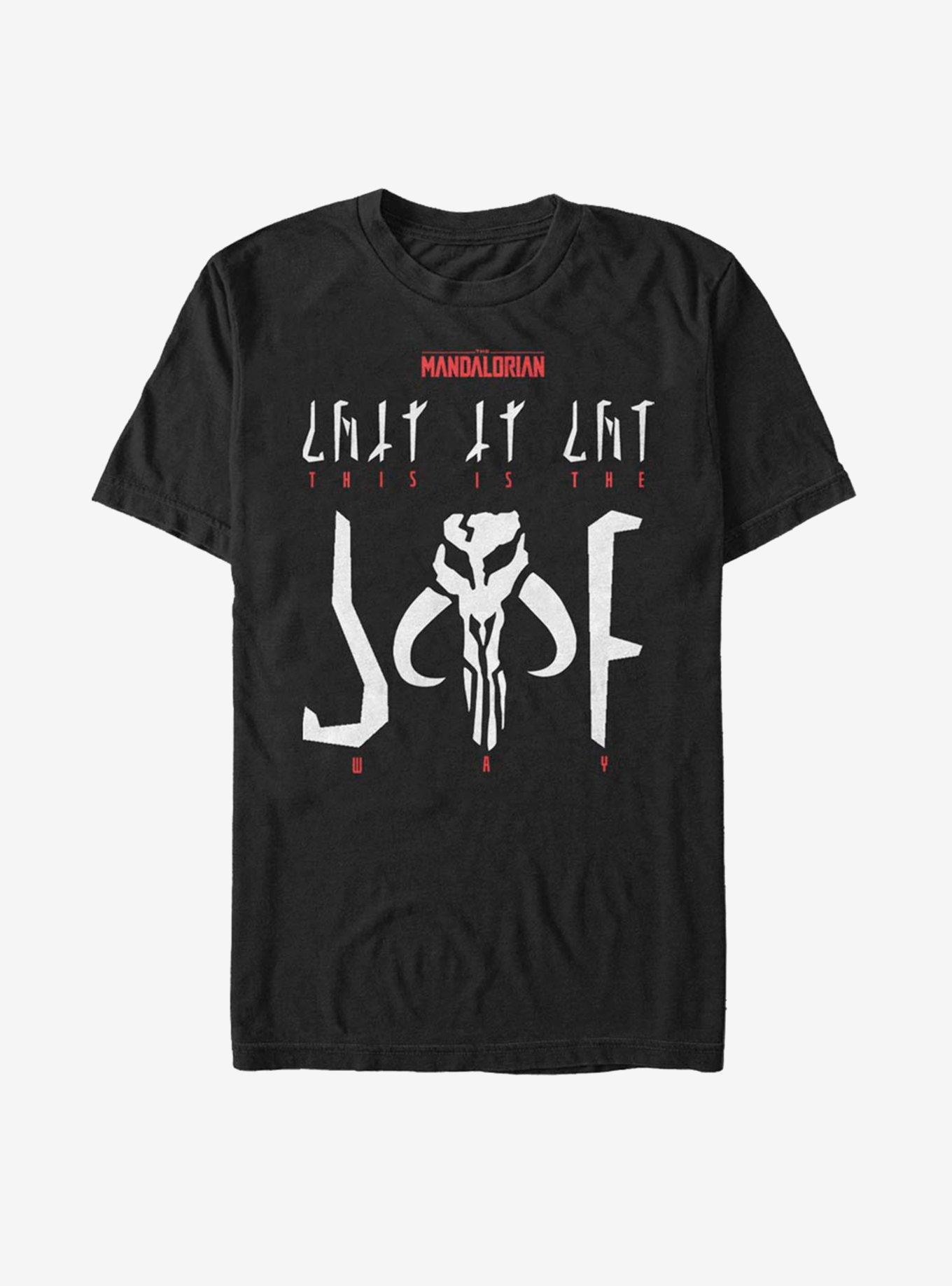 Star Wars The Mandalorian This Is The Way Logo T-Shirt, BLACK, hi-res
