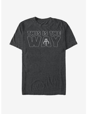 Plus Size Star Wars The Mandalorian This Is The Way Outline T-Shirt, , hi-res