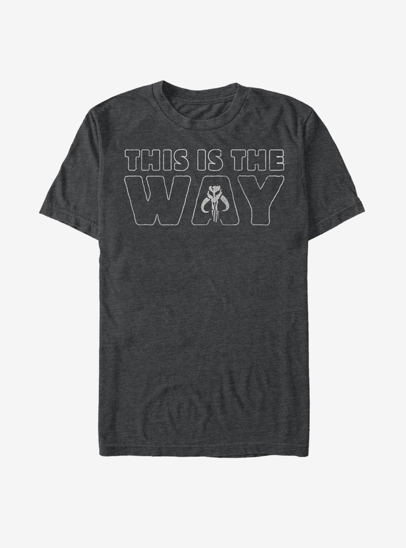 Star Wars The Mandalorian This Is The Way Outline T-Shirt, , hi-res