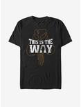 Star Wars The Mandalorian This Is The Way Silhouette T-Shirt, BLACK, hi-res
