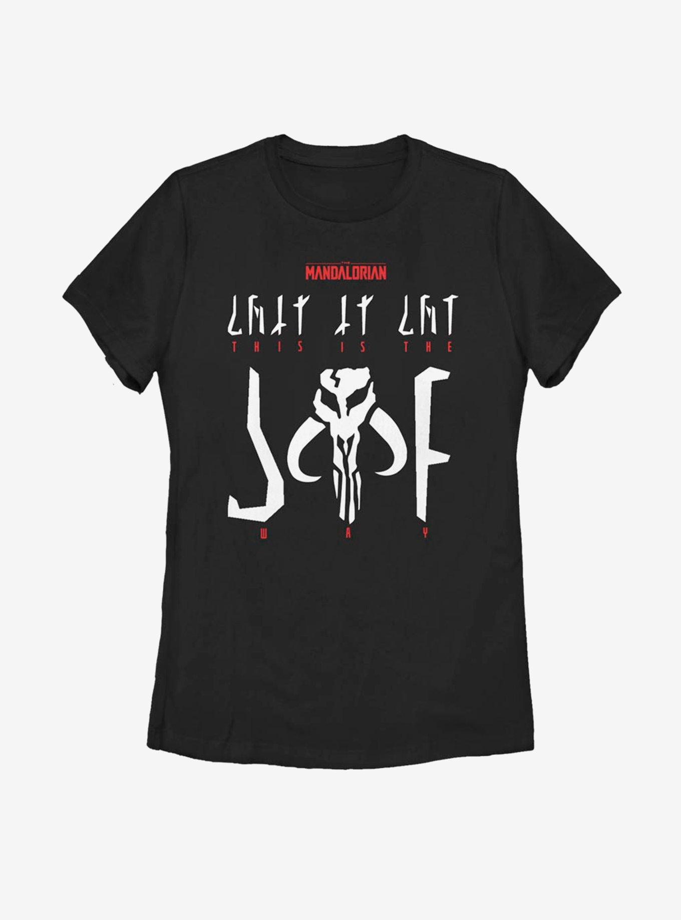 Star Wars The Mandalorian This Is The Way Logo Womens T-Shirt, BLACK, hi-res