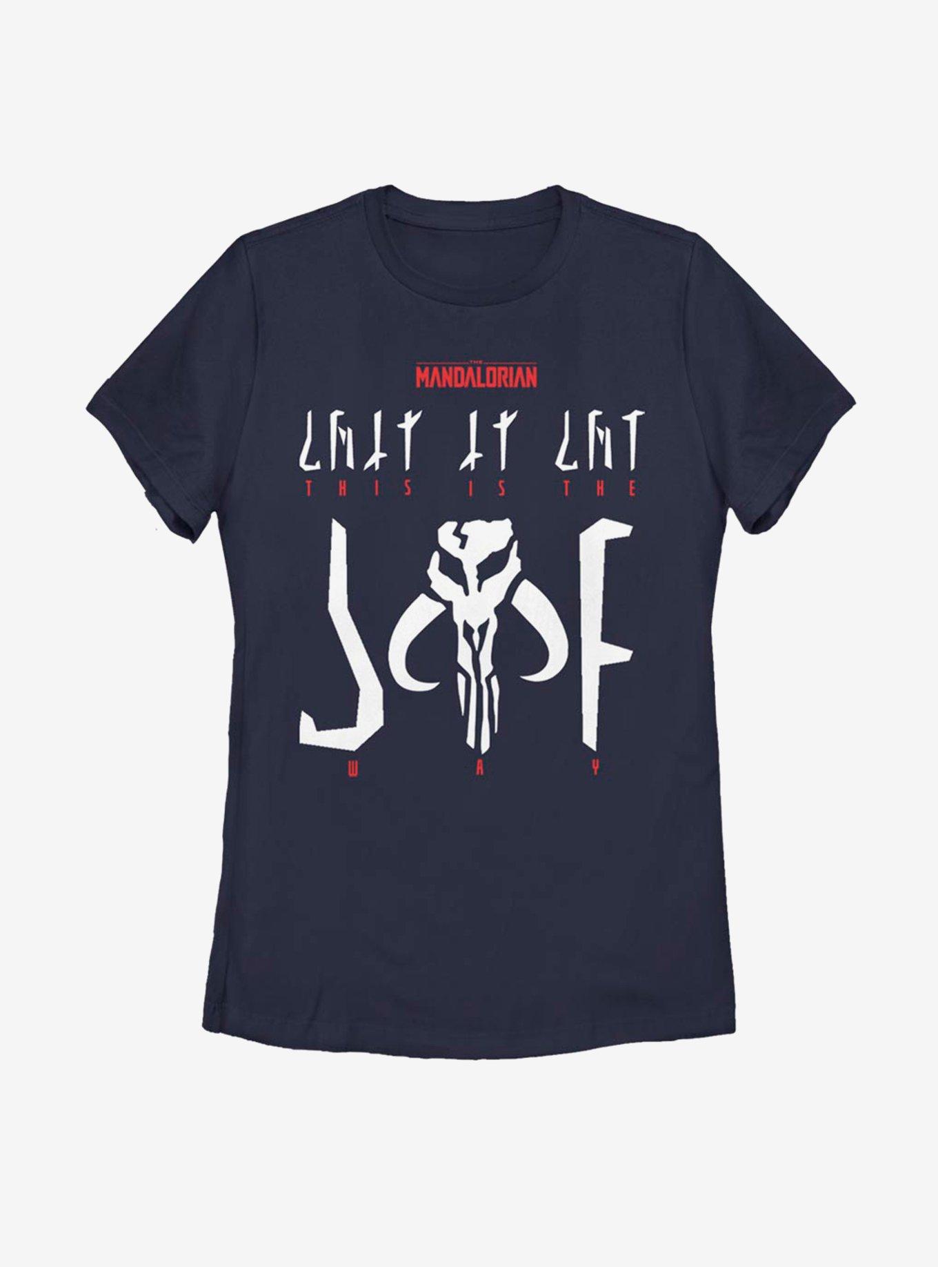 Star Wars The Mandalorian This Is The Way Logo Womens T-Shirt, NAVY, hi-res