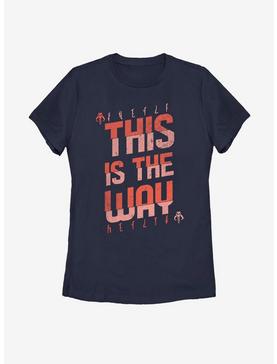 Star Wars The Mandalorian This Is The Way Red Script Womens T-Shirt, , hi-res