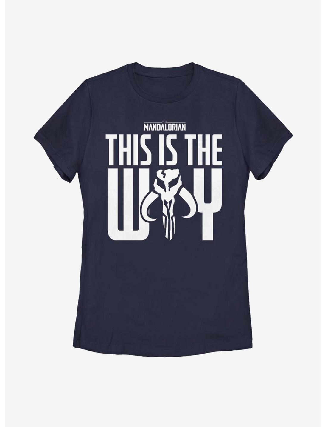 Star Wars The Mandalorian This Is The Way Womens T-Shirt, NAVY, hi-res