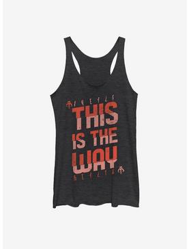 Plus Size Star Wars The Mandalorian This Is The Way Red Script Womens Tank Top, , hi-res