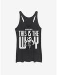 Star Wars The Mandalorian This Is The Way Womens Tank Top, BLK HTR, hi-res
