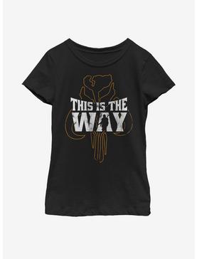 Star Wars The Mandalorian This Is The Way Silhouette Youth Girls T-Shirt, , hi-res