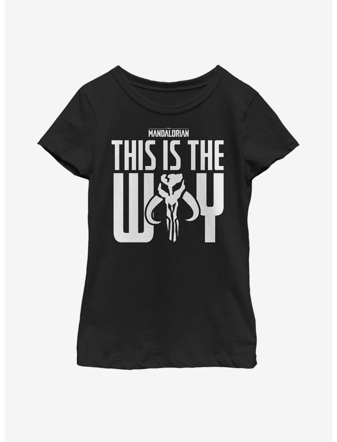 Star Wars The Mandalorian This Is The Way Youth Girls T-Shirt, BLACK, hi-res