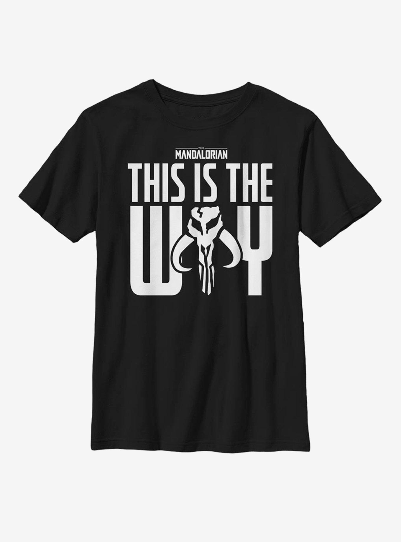 Star Wars The Mandalorian This Is The Way Youth T-Shirt, BLACK, hi-res