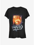 Star Wars Collage Poster Girls T-Shirt, BLACK, hi-res