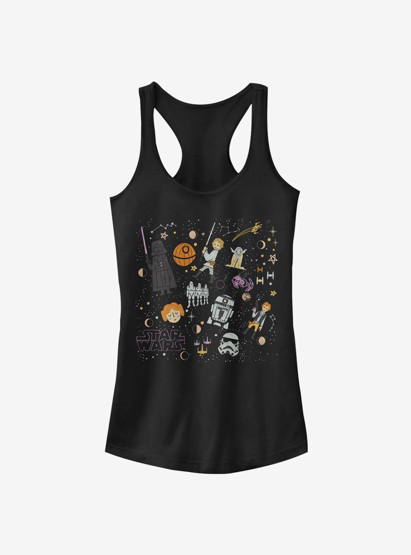 Star Wars Collage Girls Tank, BLACK, hi-res