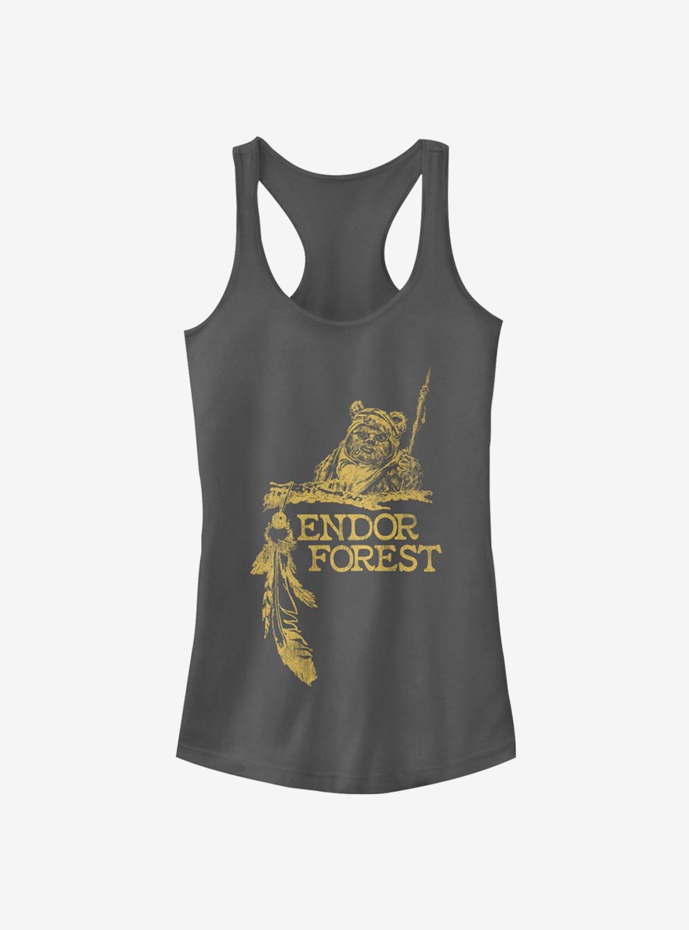 Star Wars Endor Forest Girls Tank, CHARCOAL, hi-res