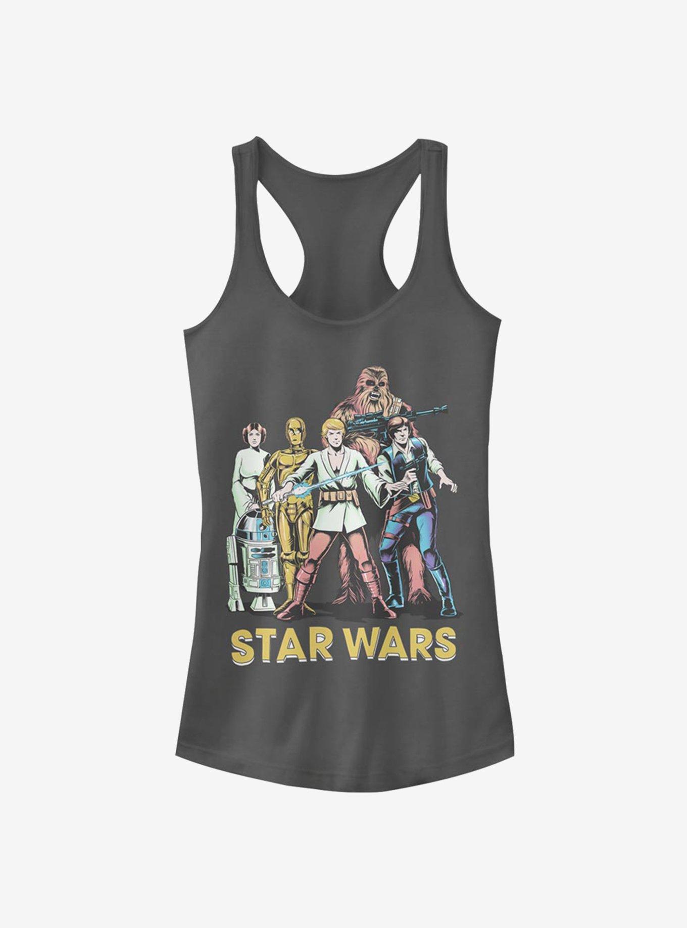 Star Wars Group Shot Two Girls Tank - GREY | Hot Topic