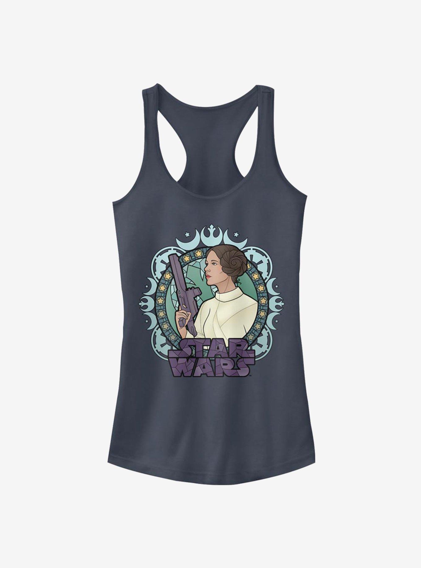 Star Wars Leia Glass Girls Tank, INDIGO, hi-res