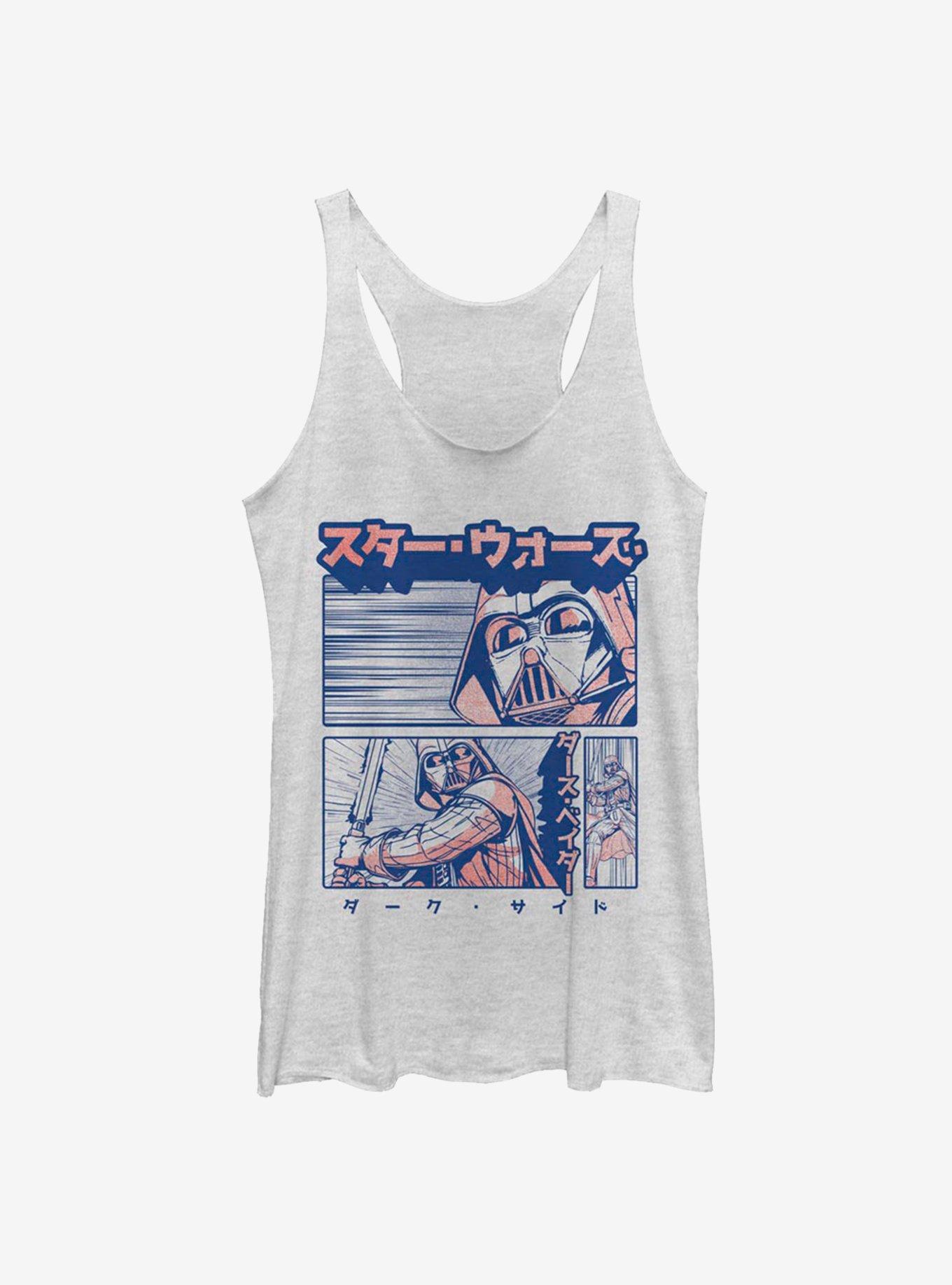 Star Wars Manga Vader Girls Tank , WHITE HTR, hi-res view 1