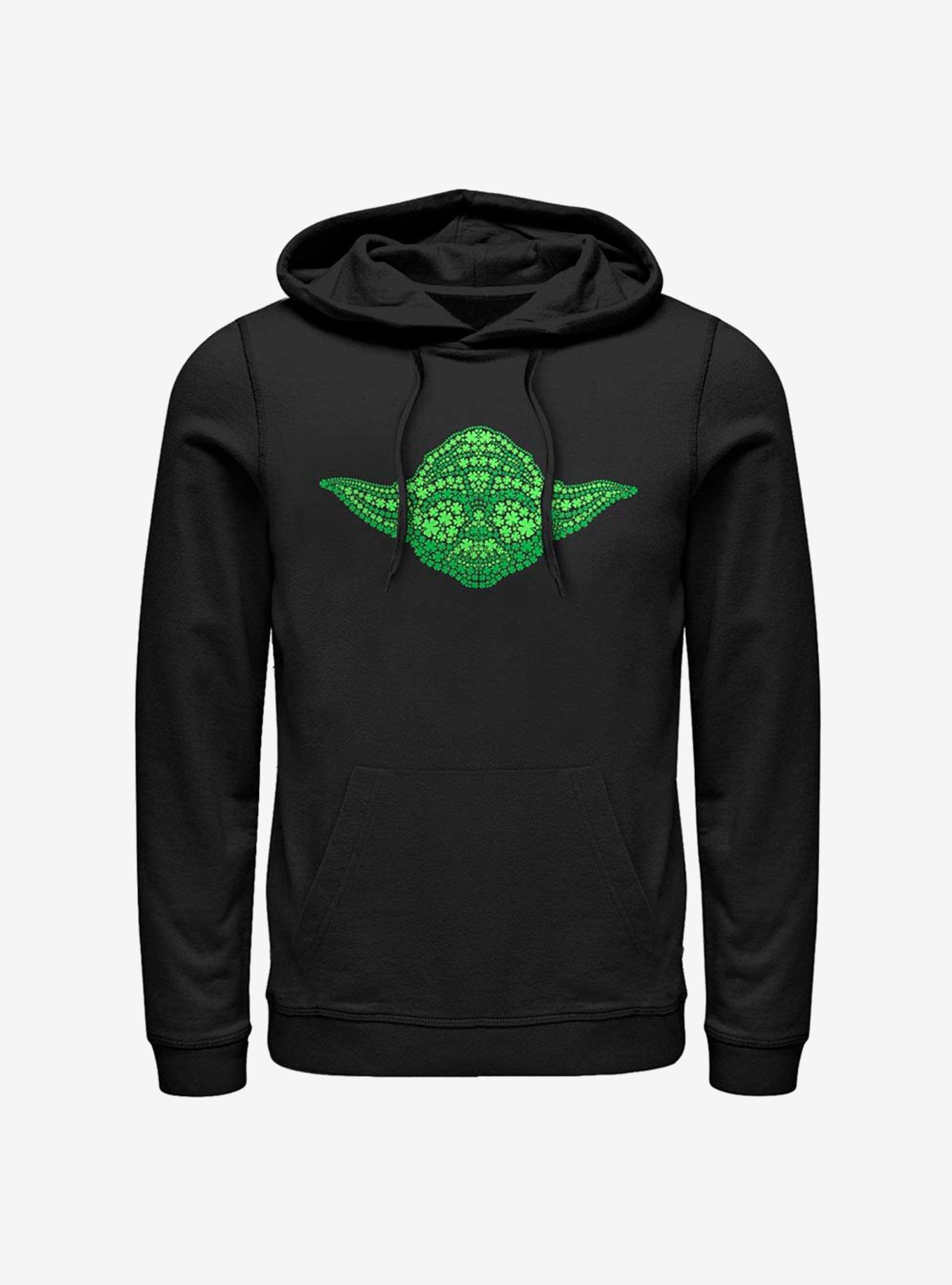 Star Wars Yoda Clovers Hoodie, BLACK, hi-res