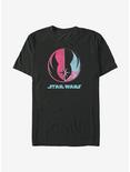 Star Wars Bright Jedi Symbol T-Shirt, BLACK, hi-res