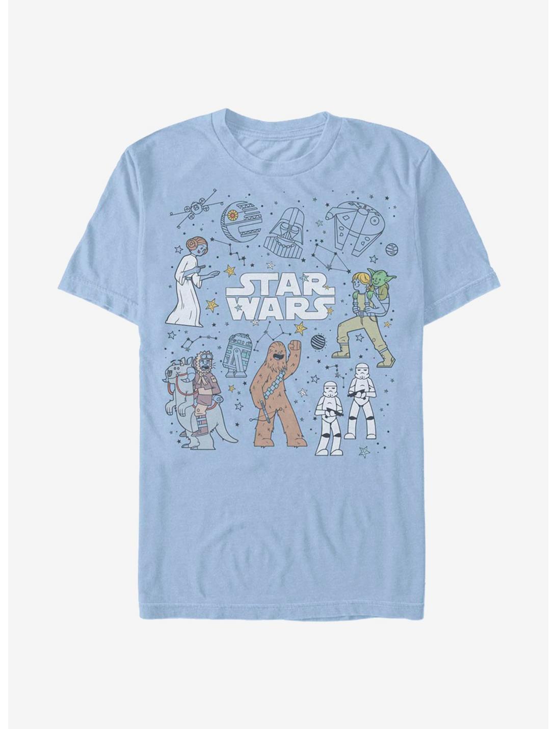 Star Wars Celestial Star Wars T-Shirt, LT BLUE, hi-res