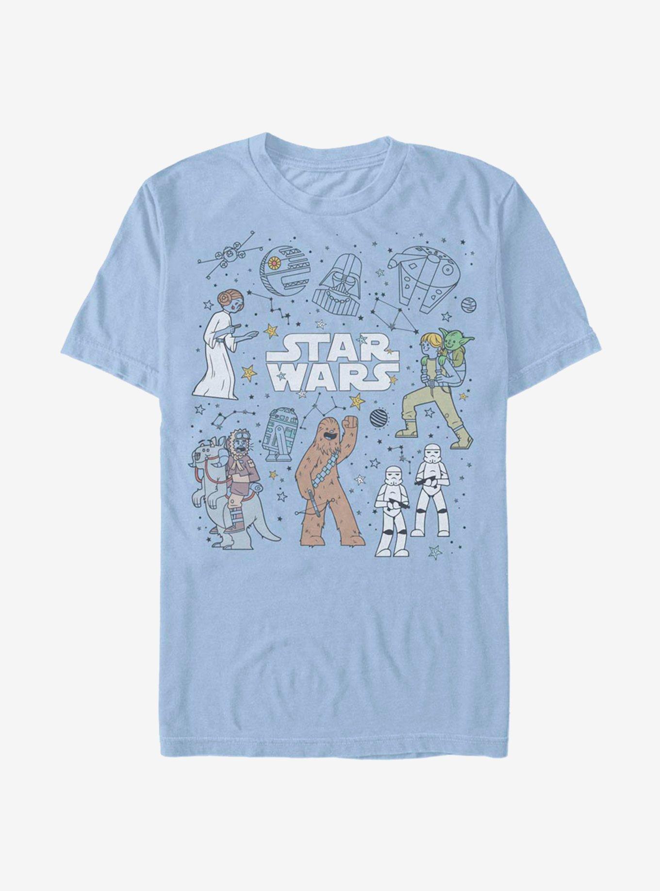 Star Wars Celestial Star Wars T-Shirt, LT BLUE, hi-res