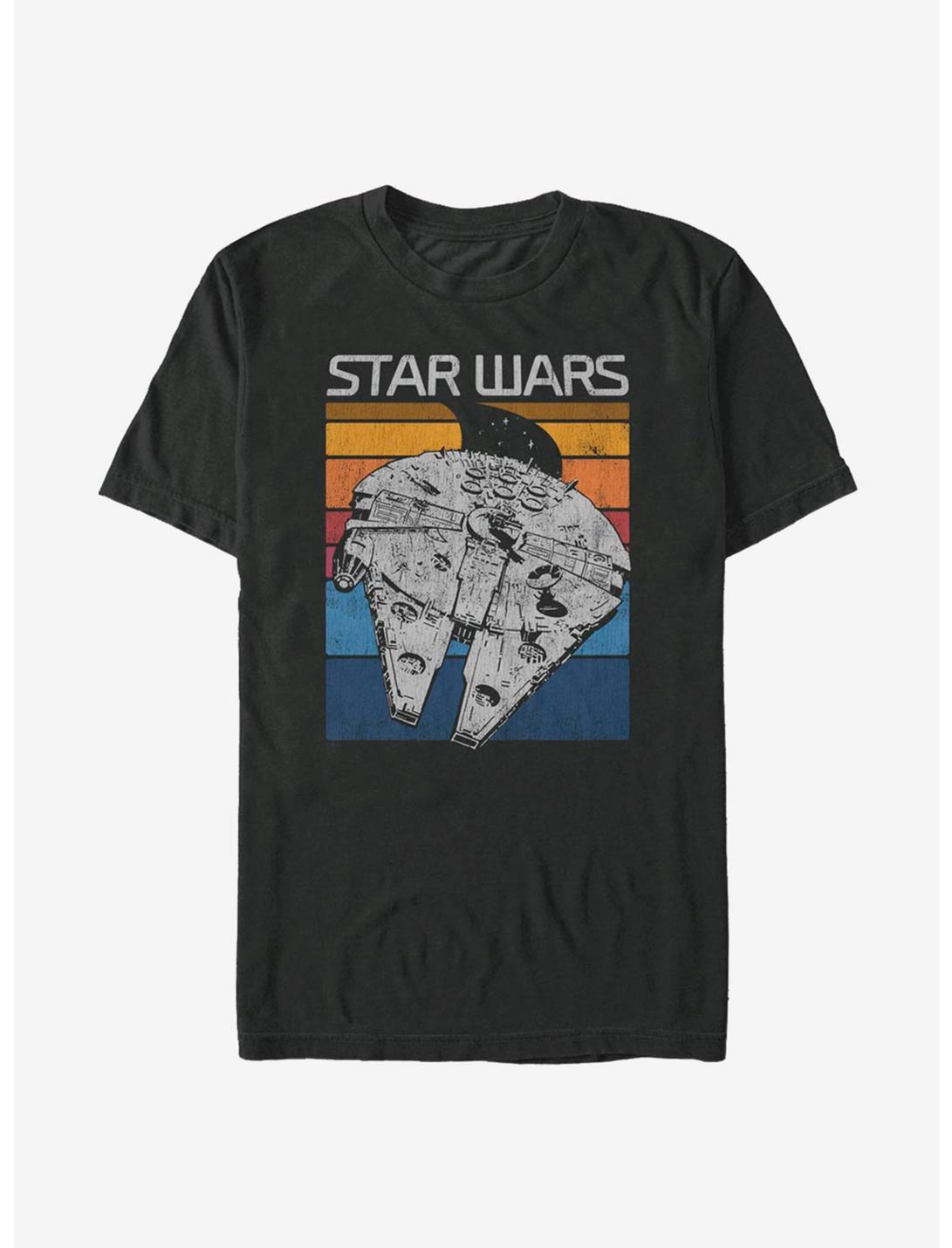 Star Wars Falcon Colors Two T-Shirt, BLACK, hi-res