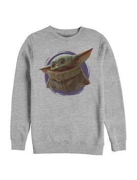 Plus Size Star Wars The Mandalorian The Child Purple Ball Sweatshirt, , hi-res