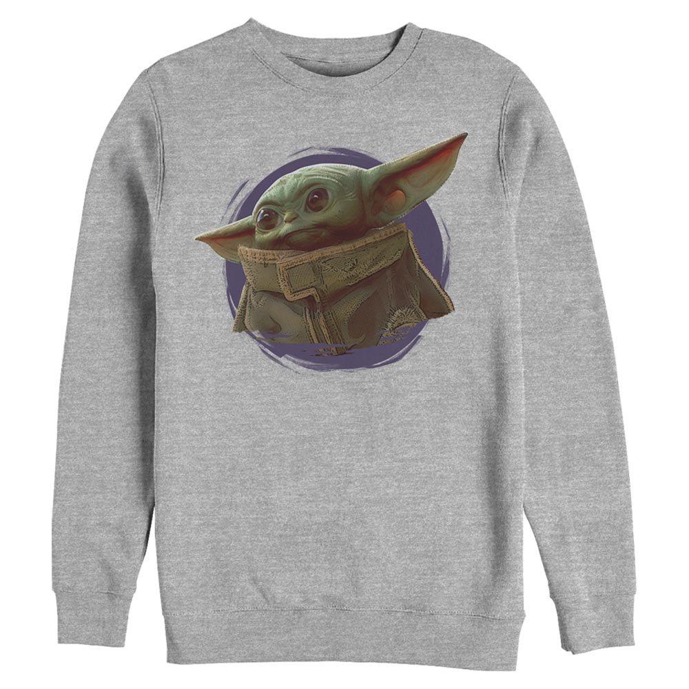 Star Wars The Mandalorian The Child Purple Ball Sweatshirt, ATH HTR, hi-res