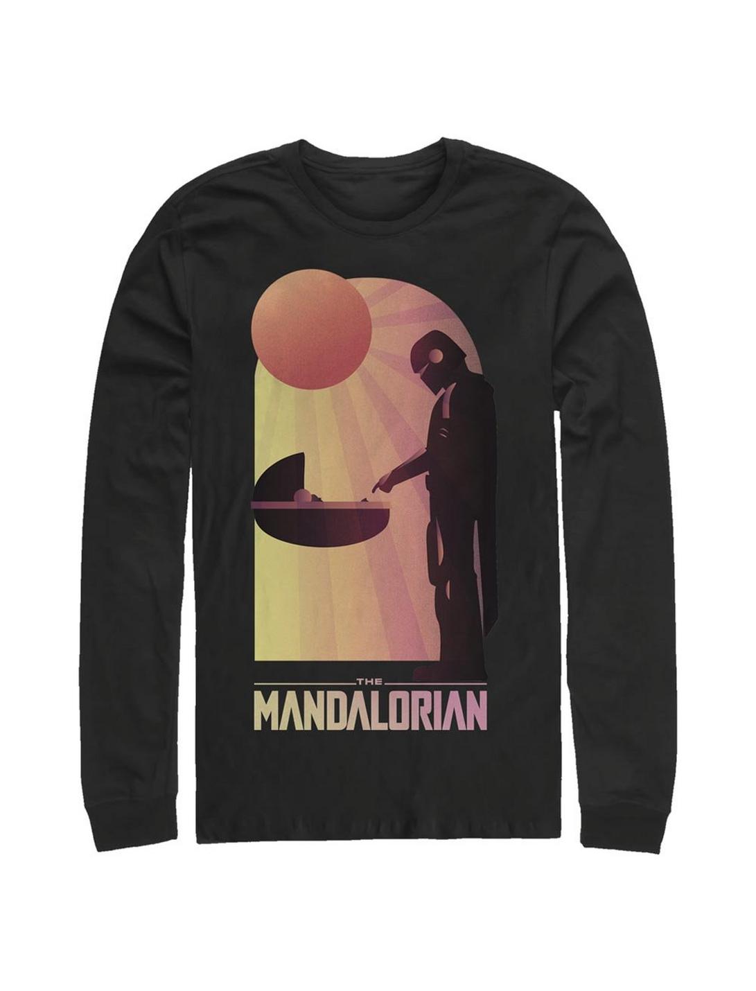 Star Wars The Mandalorian The Child A Warm Meeting Long-Sleeve T-Shirt, BLACK, hi-res