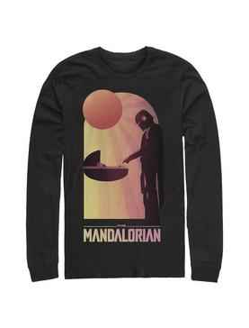 Plus Size Star Wars The Mandalorian The Child A Warm Meeting Long-Sleeve T-Shirt, , hi-res