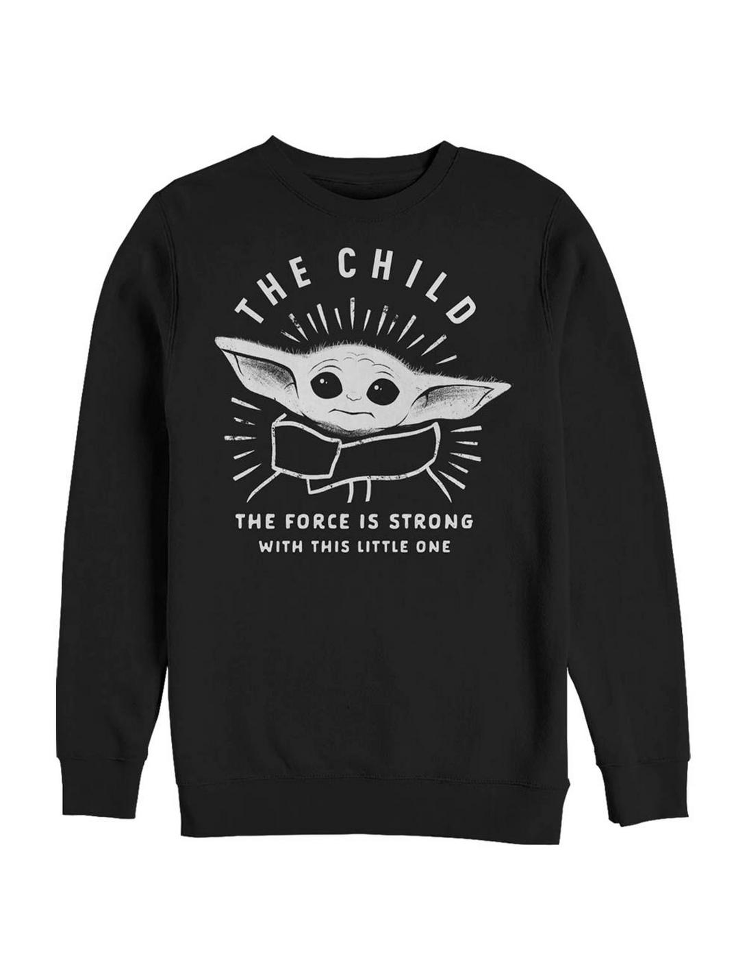 Star Wars The Mandalorian The Child Little One Sweatshirt, BLACK, hi-res