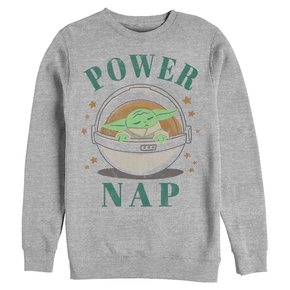 Star Wars The Mandalorian The Child Power Nap Sweatshirt, ATH HTR, hi-res