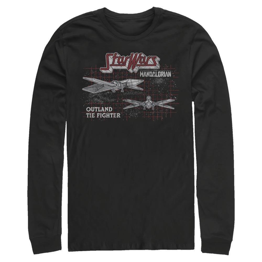 Star Wars The Mandalorian Outland Grid Long-Sleeve T-Shirt, , hi-res