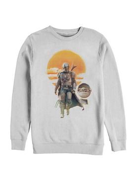 Star Wars The Mandalorian The Child Into The Sunset Sweatshirt, , hi-res