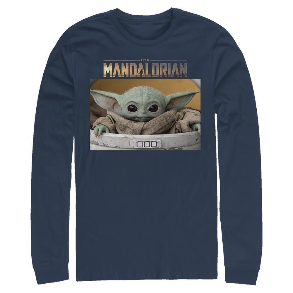 Star Wars The Mandalorian The Child Small Box Long-Sleeve T-Shirt, NAVY, hi-res