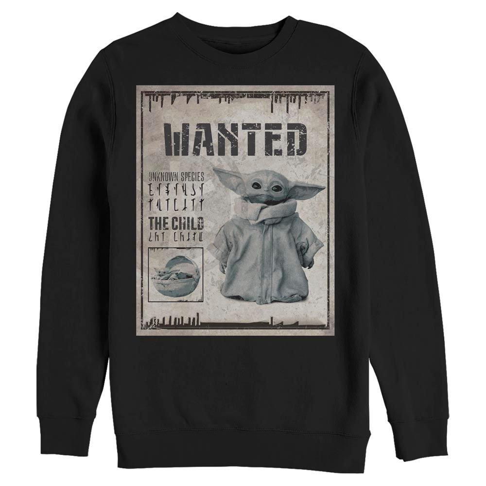 Star Wars The Mandalorian The Child Unknown Wanted Poster Sweatshirt, BLACK, hi-res