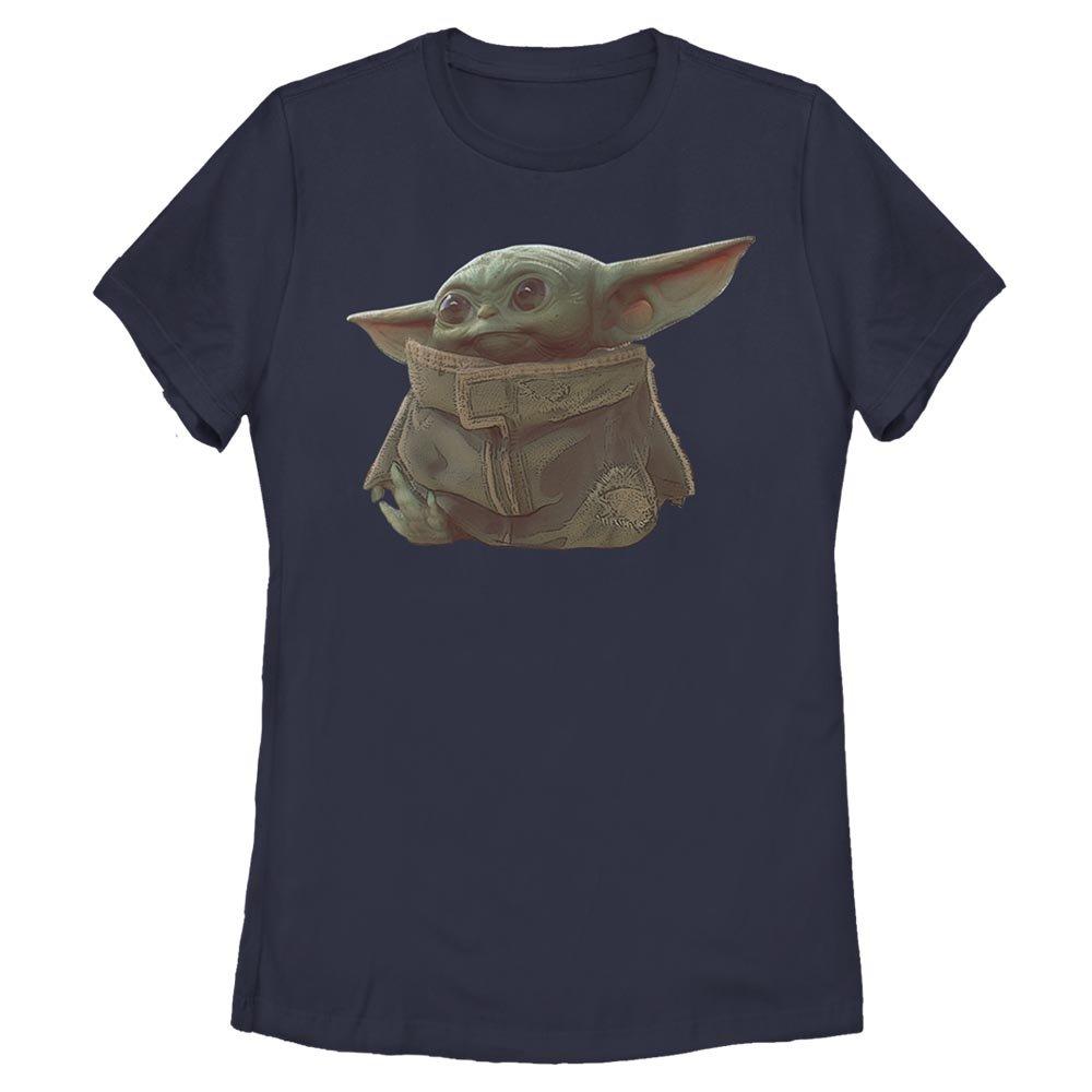 Star Wars The Mandalorian The Child Ball Thief Womens T-Shirt, NAVY, hi-res