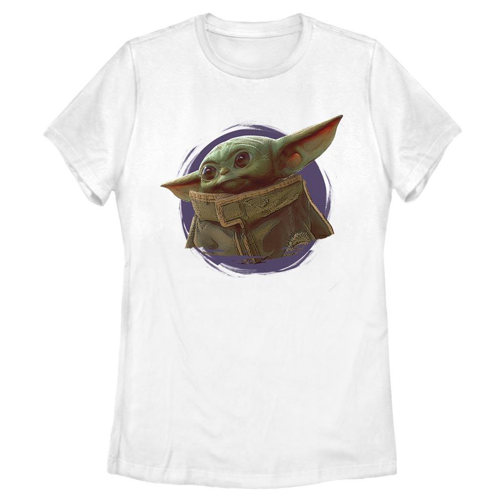 Star Wars The Mandalorian The Child Purple Ball Womens T-Shirt, WHITE, hi-res