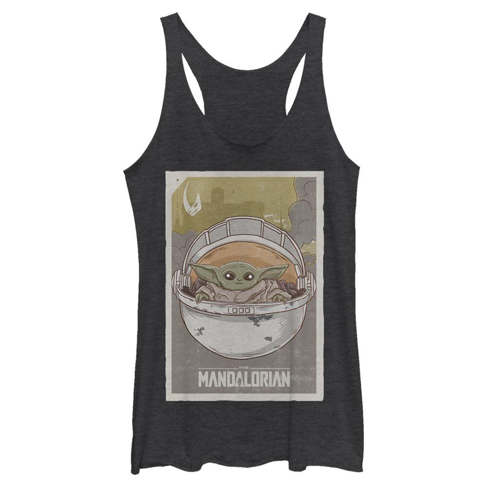 Star Wars The Mandalorian The Child Vintage Poster Womens Tank Top, , hi-res