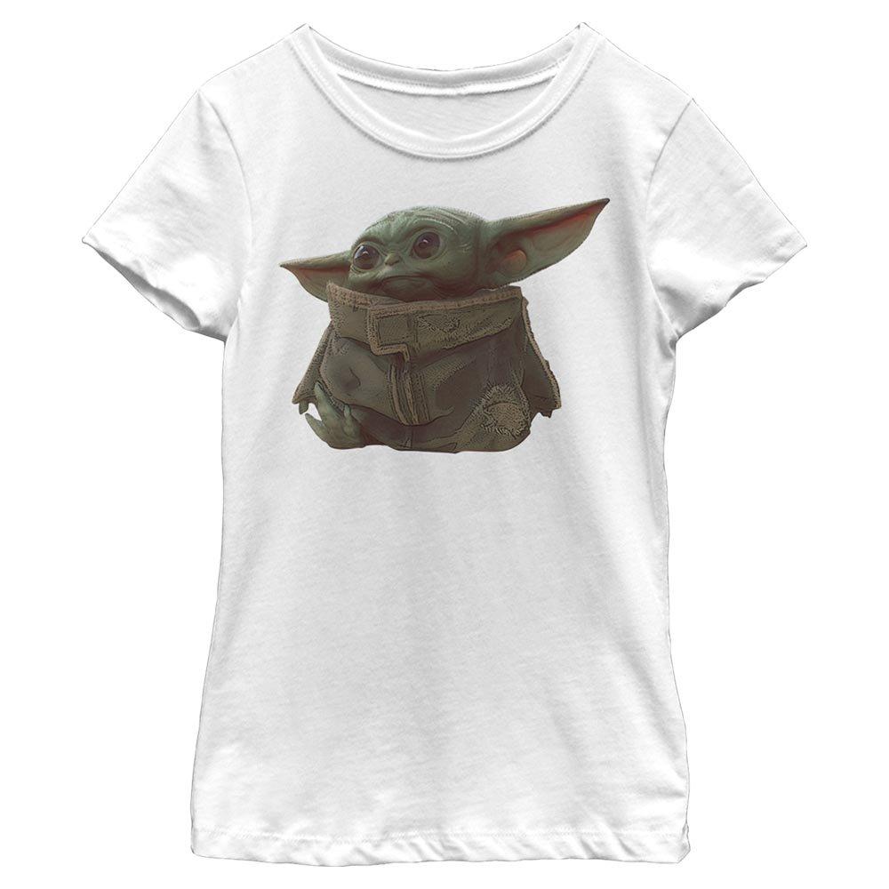 Star Wars The Mandalorian The Child Ball Thief Youth Girls T-Shirt, WHITE, hi-res