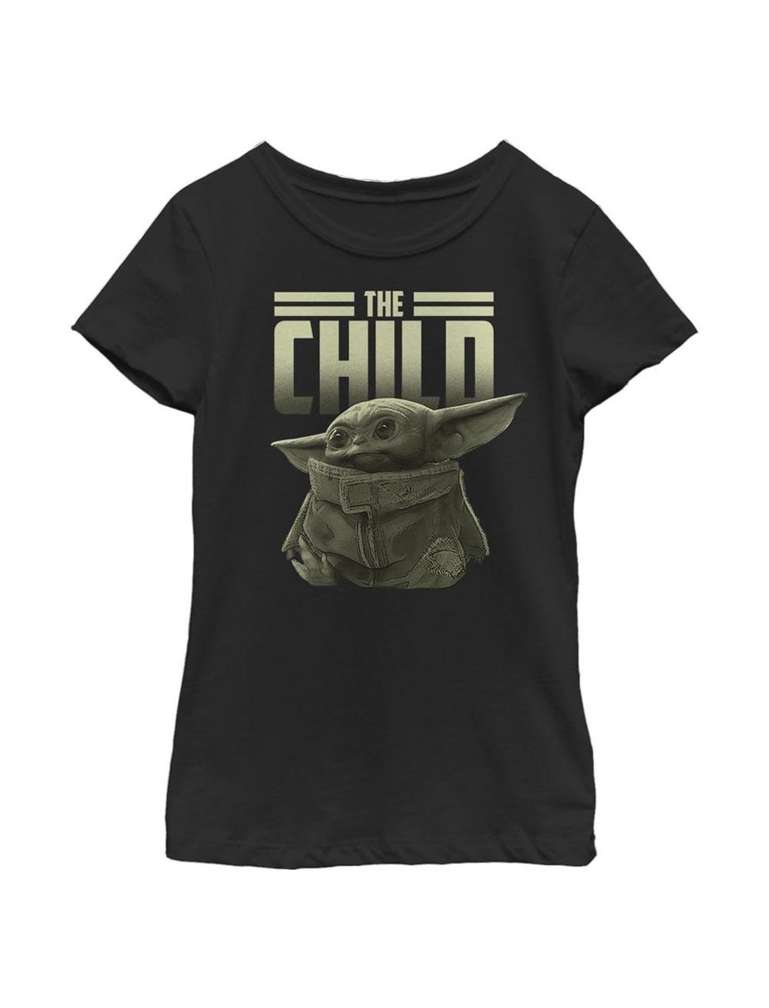 Star Wars The Mandalorian The Child Bold Youth Girls T-Shirt, BLACK, hi-res