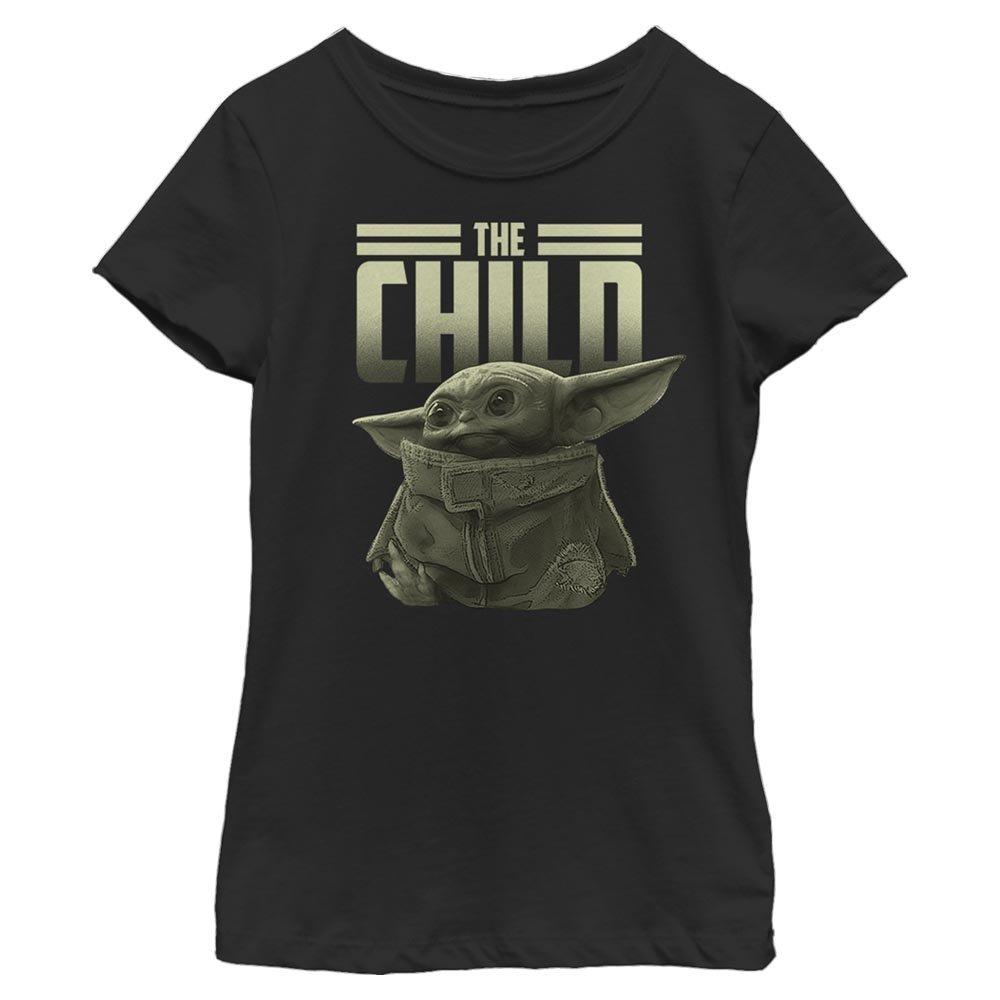 Star Wars The Mandalorian The Child Bold Youth Girls T-Shirt, BLACK, hi-res