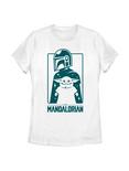 Star Wars The Mandalorian The Child Starry Silhouette Womens T-Shirt, WHITE, hi-res