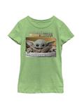 Plus Size Star Wars The Mandalorian The Child Small Box Youth Girls T-Shirt, GREEN APPLE, hi-res