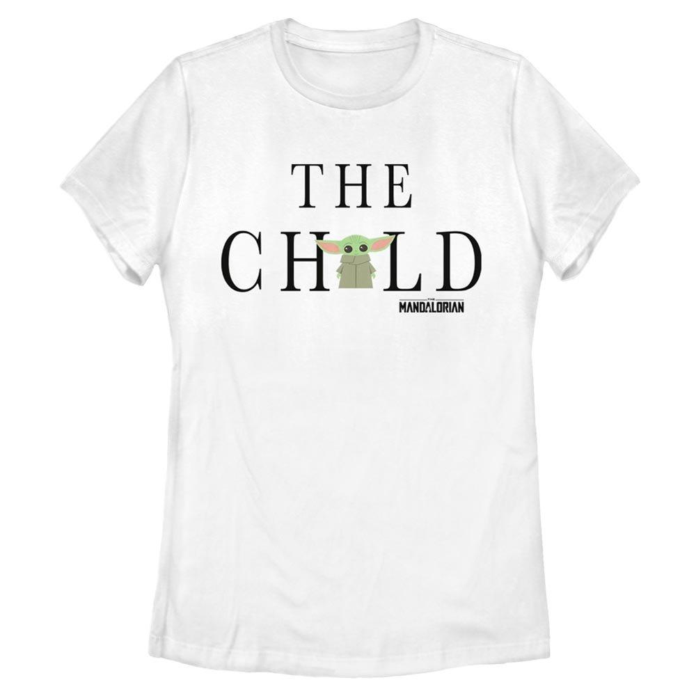 Star Wars The Mandalorian The Child Text Womens T-Shirt, WHITE, hi-res