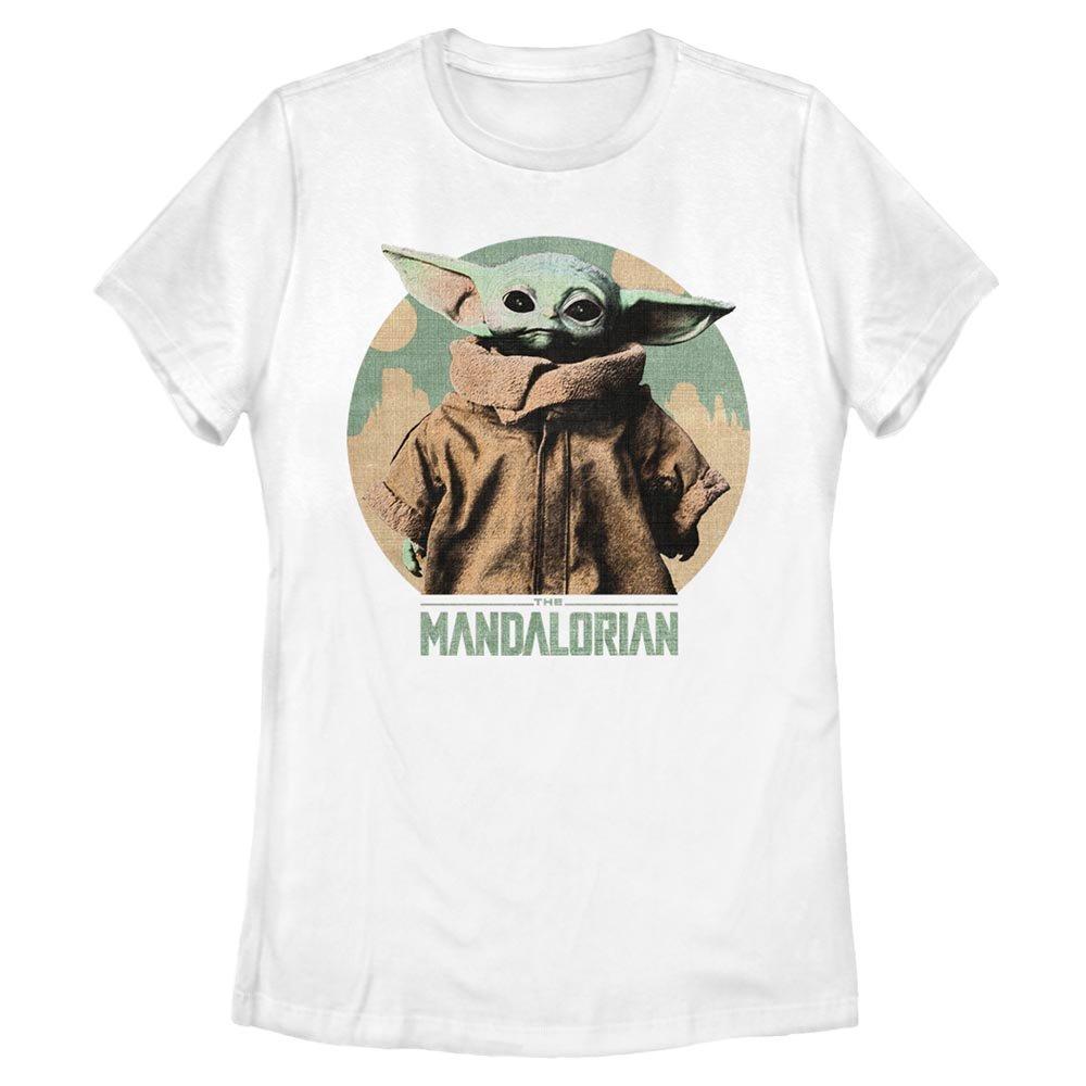 Star Wars The Mandalorian The Child Light Vintage Womens T-Shirt, WHITE, hi-res