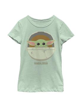 Plus Size Star Wars The Mandalorian The Child Cute Bassinet Youth Girls T-Shirt, , hi-res