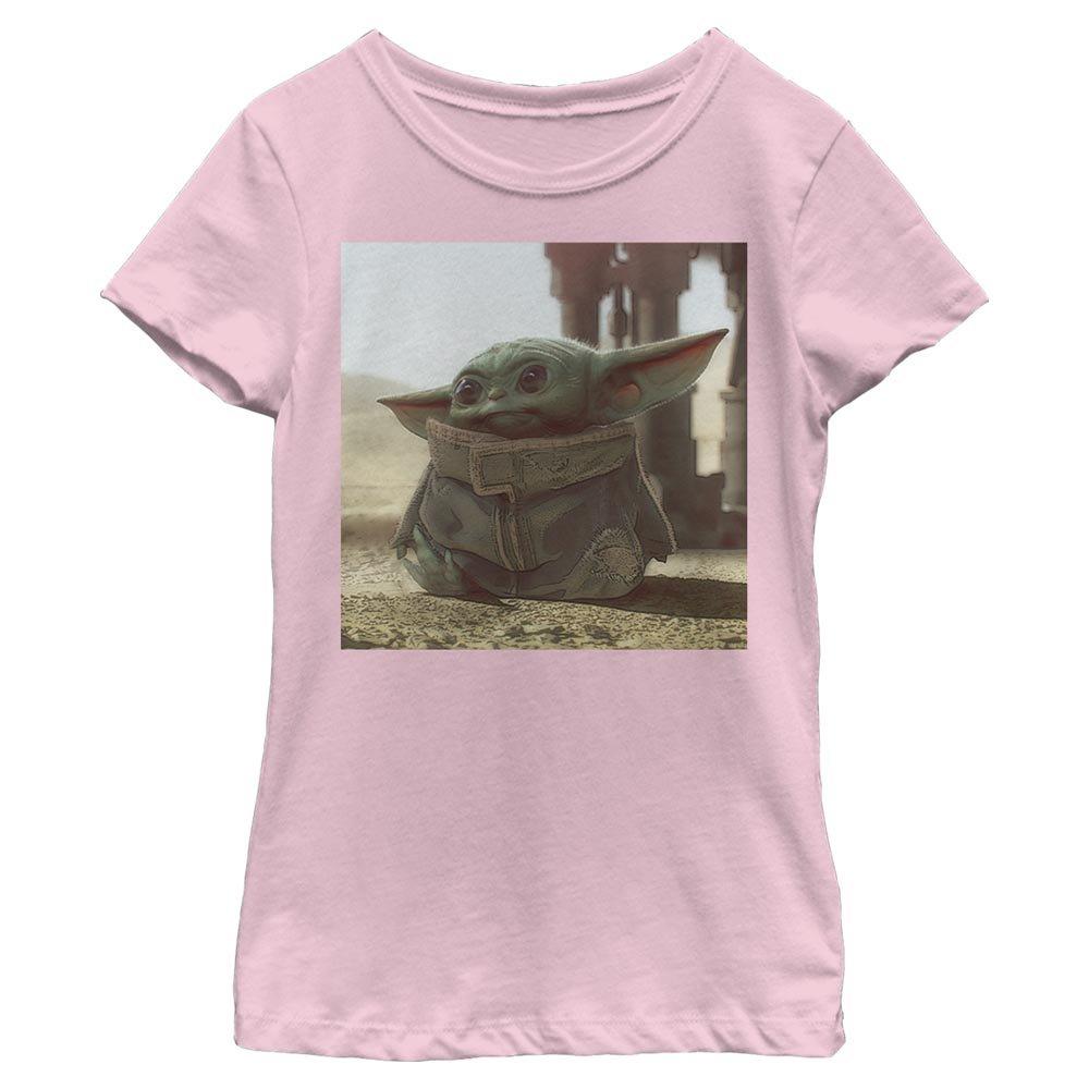 Star Wars The Mandalorian The Child Tiny Green Youth Girls T-Shirt, PINK, hi-res