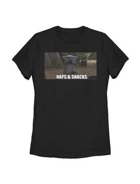 Star Wars The Mandalorian The Child Naps And Snacks Womens T-Shirt, , hi-res