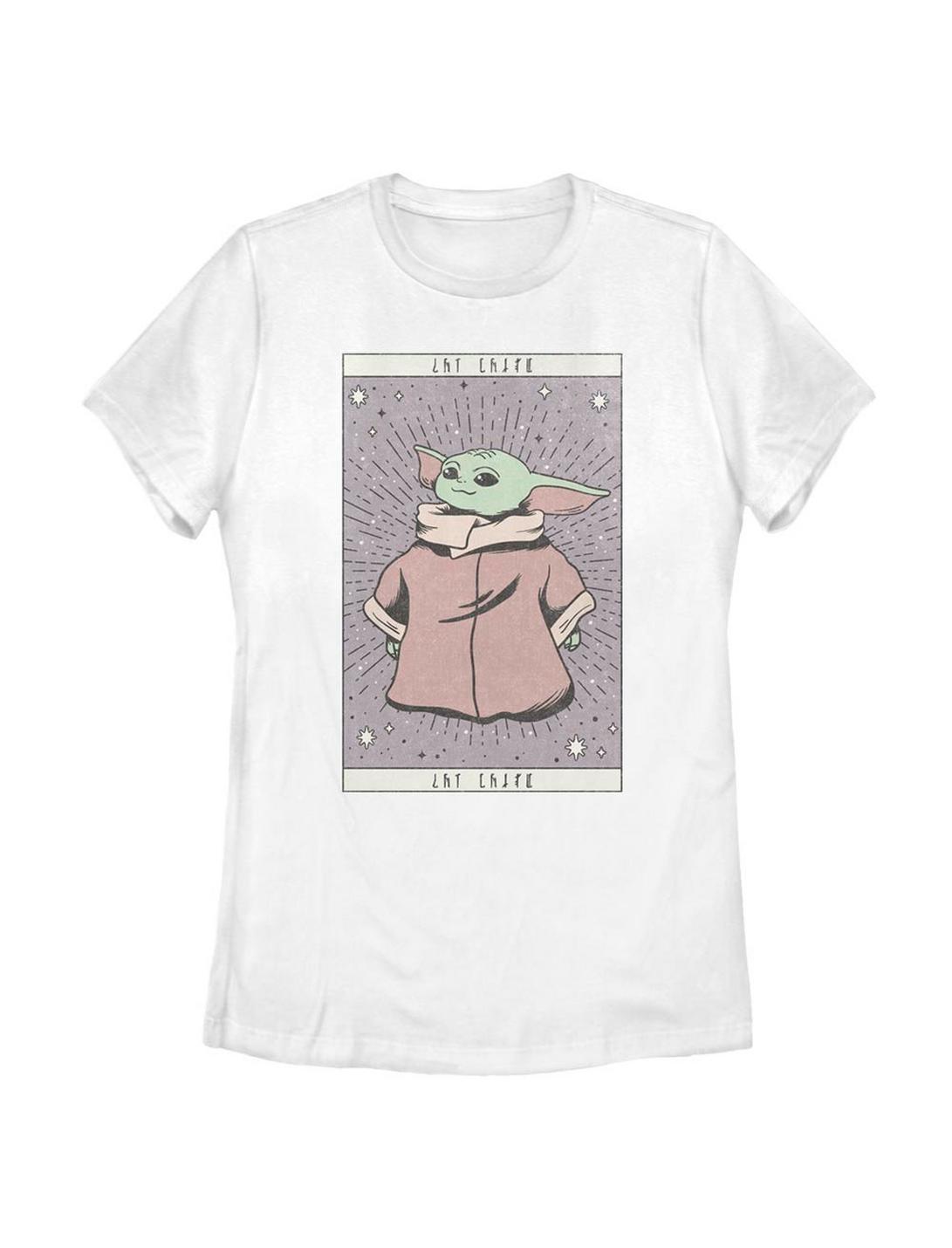 Star Wars The Mandalorian The Child Card Womens T-Shirt, WHITE, hi-res